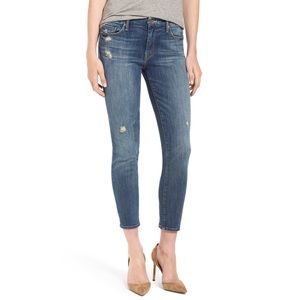 Mother The Looker Distressed Crop Skinny Jean